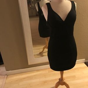 Bebe black lined dress NWT